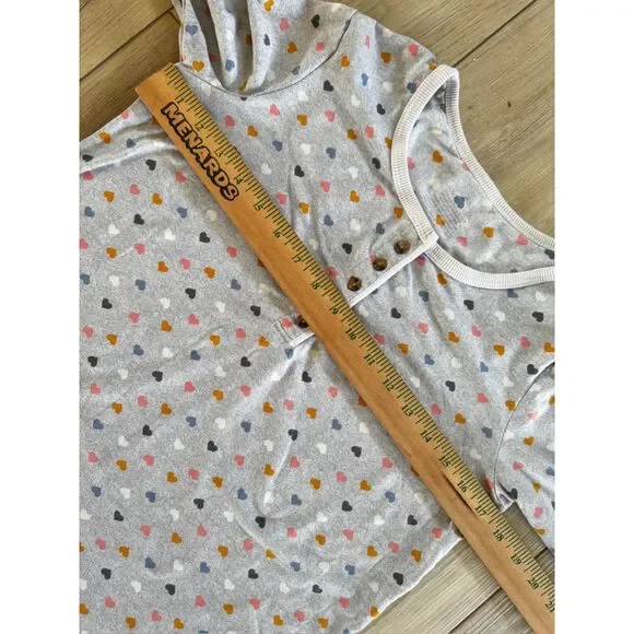 Cuddle Duds XS Gray Hearts Pajama Set Soft Ribbed Henley Joggers Pockets - Picture 13 of 16